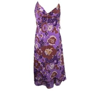 Express Retro Style Hi/Lo Hem Slip Dress Sz 7/8